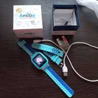 Детские смарт-часы AmiGo GO004 Splashproof Camera+LED Blue