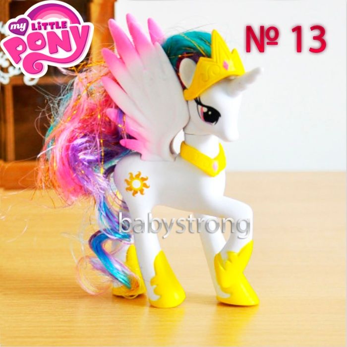 Фигурки Май Литл Пони 15 Видов 14 СМ My Little Pony Селестия, Искорка