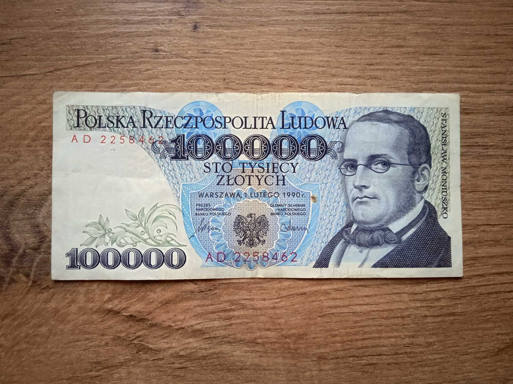 100000 zł   1990   - AD -