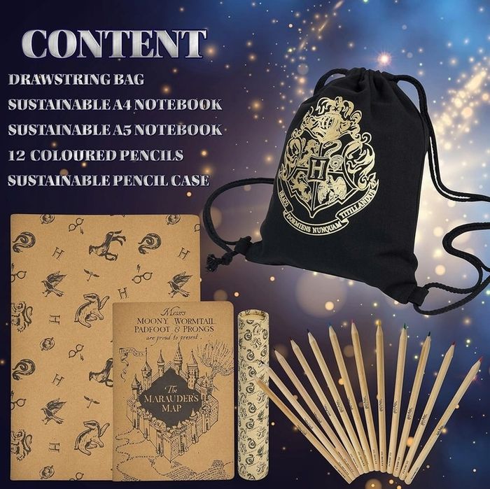 Harry Potter zestaw plecak zeszyt A5 kredki