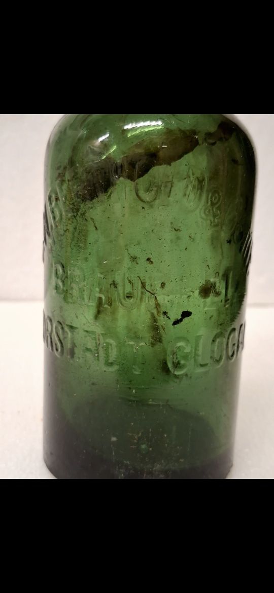 Glogau Głogów butelka z porcelanką llw.ś