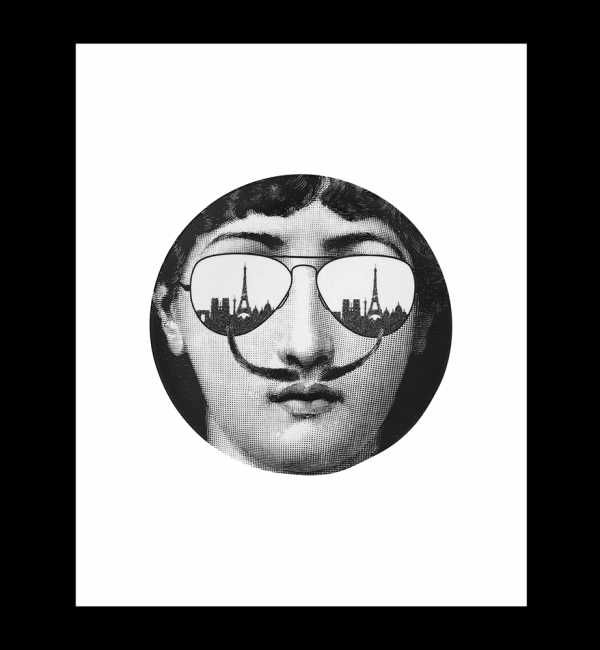 Plakat, Fornasetti - Dali w Paryżu