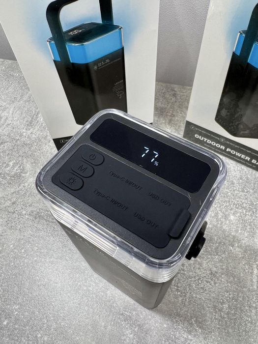 Павер банк Lenyes 40000mAh RGB підсвітка,