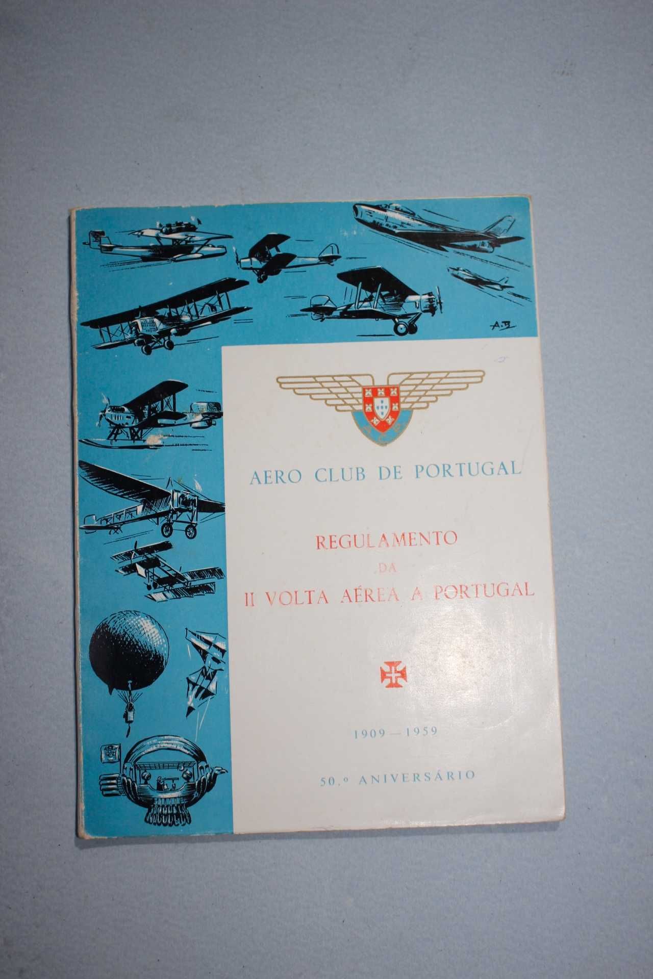 Livro-Aero Club de Portugal-Regulamento da 2 Volta Aerea Portugal-1959