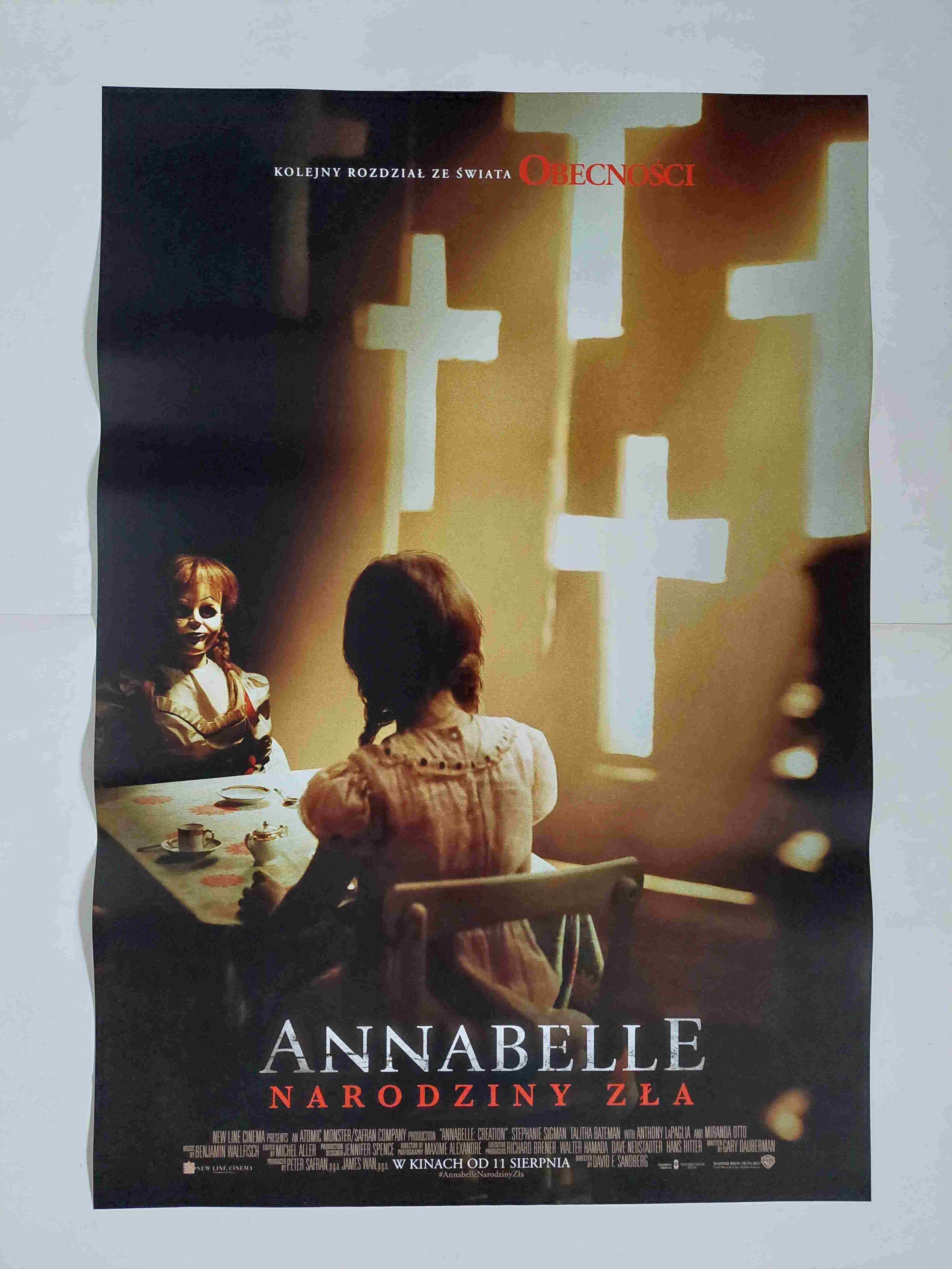 Plakat filmowy oryginalny - Annabelle - Narodziny zła