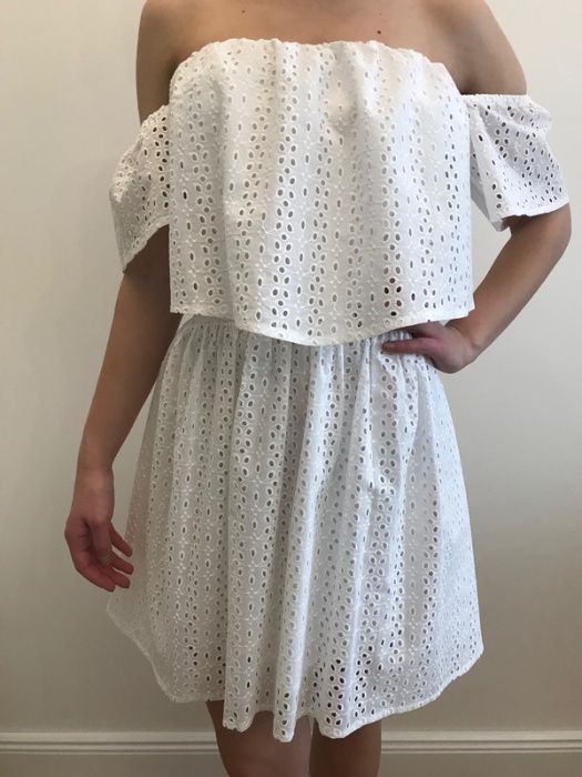 Guess SONDRA - Sukienka letnia - blanc-białas roz s