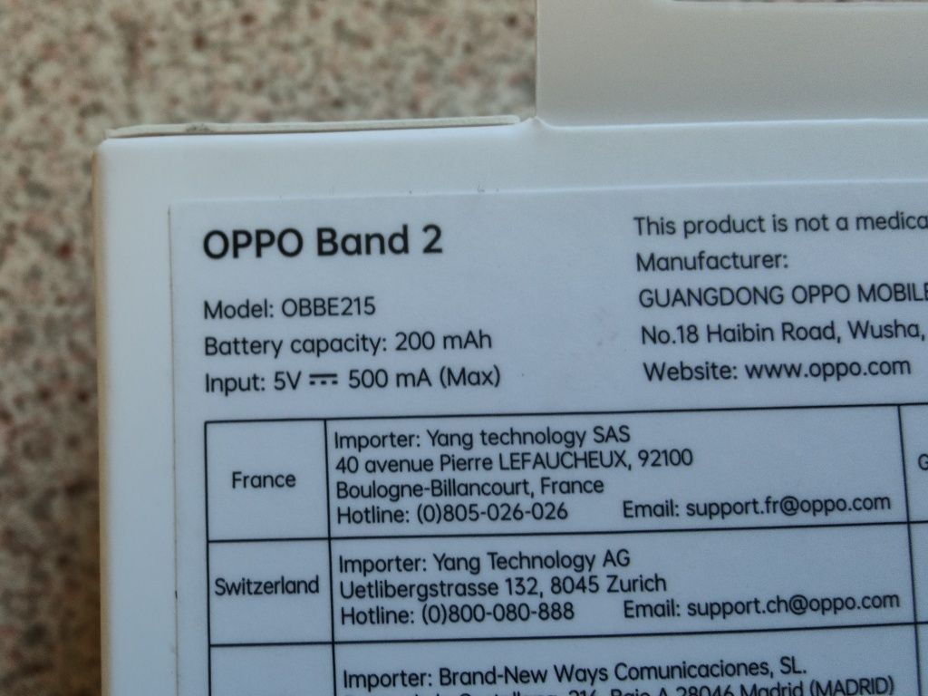 OPPO Band 2 mod: OBBE215 Black. Гарантія