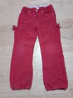 Spodnie sztruksowe dziewczęce ocieplane firmy H&M, rozmiar 122