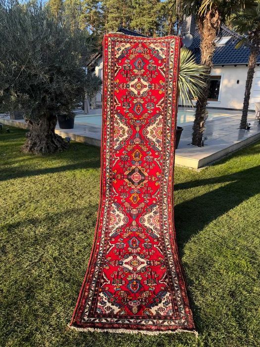 Chodnik Dywan Perski Wełniany R. Tkany Iran Hamadan 325x85 gal.12 tyś