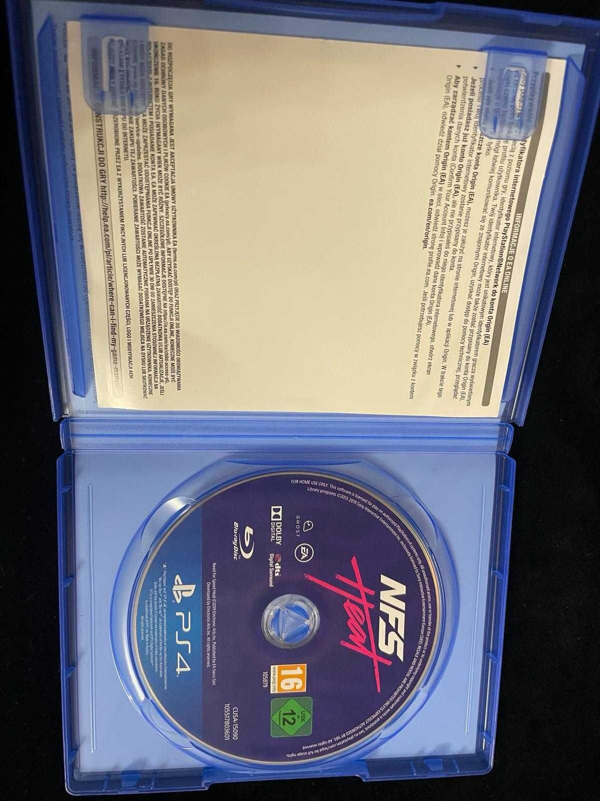 Need For Speed Heat PL Dubbing Gra na PS4 i PS5 Komplet po polsku 3xPL