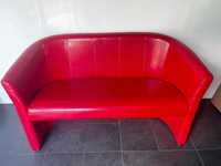 Sofa dwuosobowa czerwona