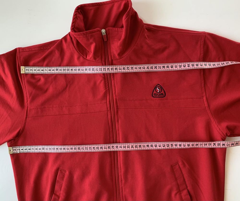 Спортивная кофта, олимпийка мужская, размер L XL (54) красная