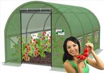 TUNEL Ogrodowy FOLIOWY Szklarnia 3x2x2m Foliak 6m2 ZIELONY