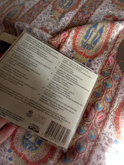 Cd de música brasileira Vinícius