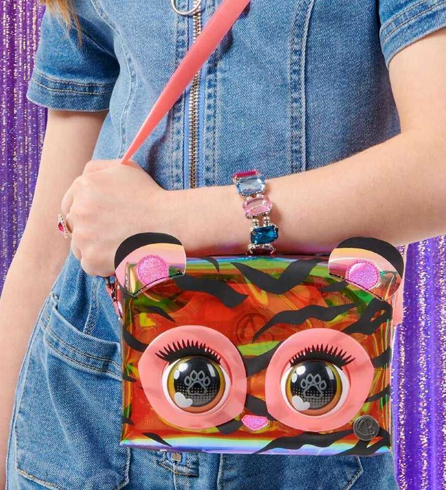 Інтерактивна сумочка purse pets з очима тигр purrisma tiger пурс петс
