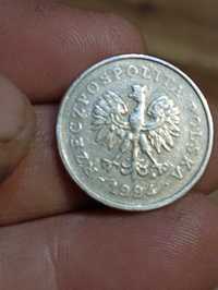 Moneta 1 zloty 1994 rok