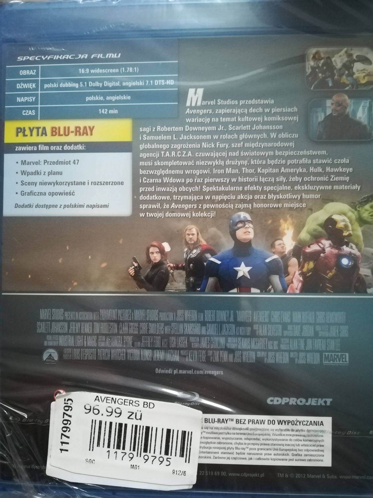 Avengers film Blu Ray