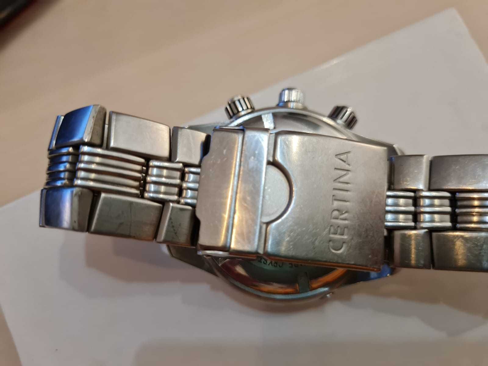 Certina DS Blue Ribbon 43 mm - DIVER 30 ATM - zawór helowy - Stal 316L