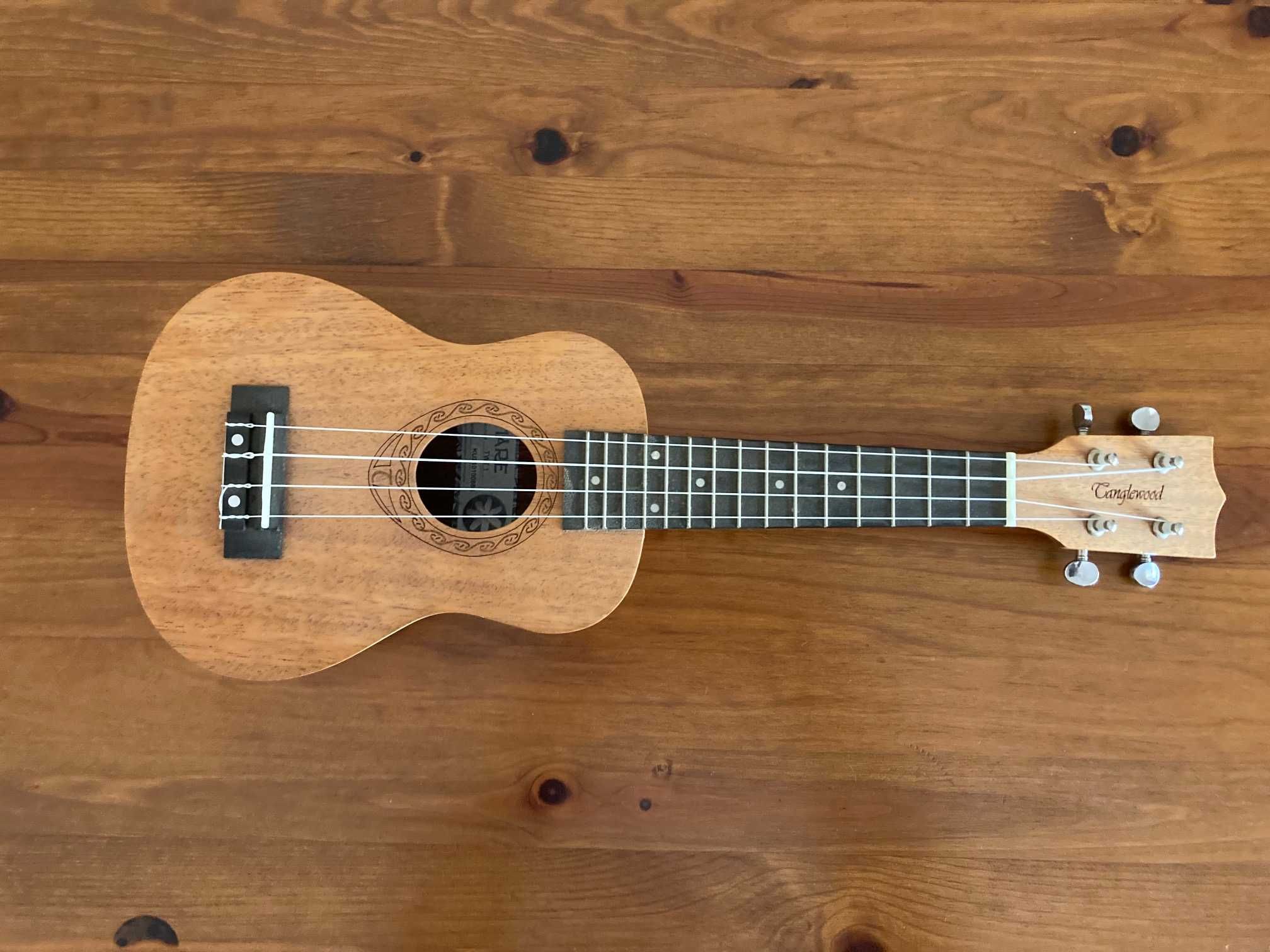 1 Guitarra e 1 Ukelele (dois instrumentos e acessorios)