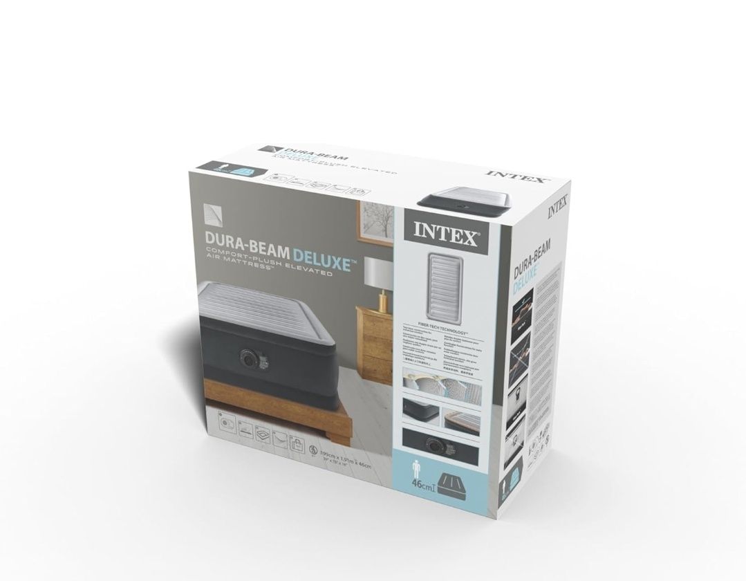 Intex Twin Comfort Plush dura-beam deluxe materac dmuchany