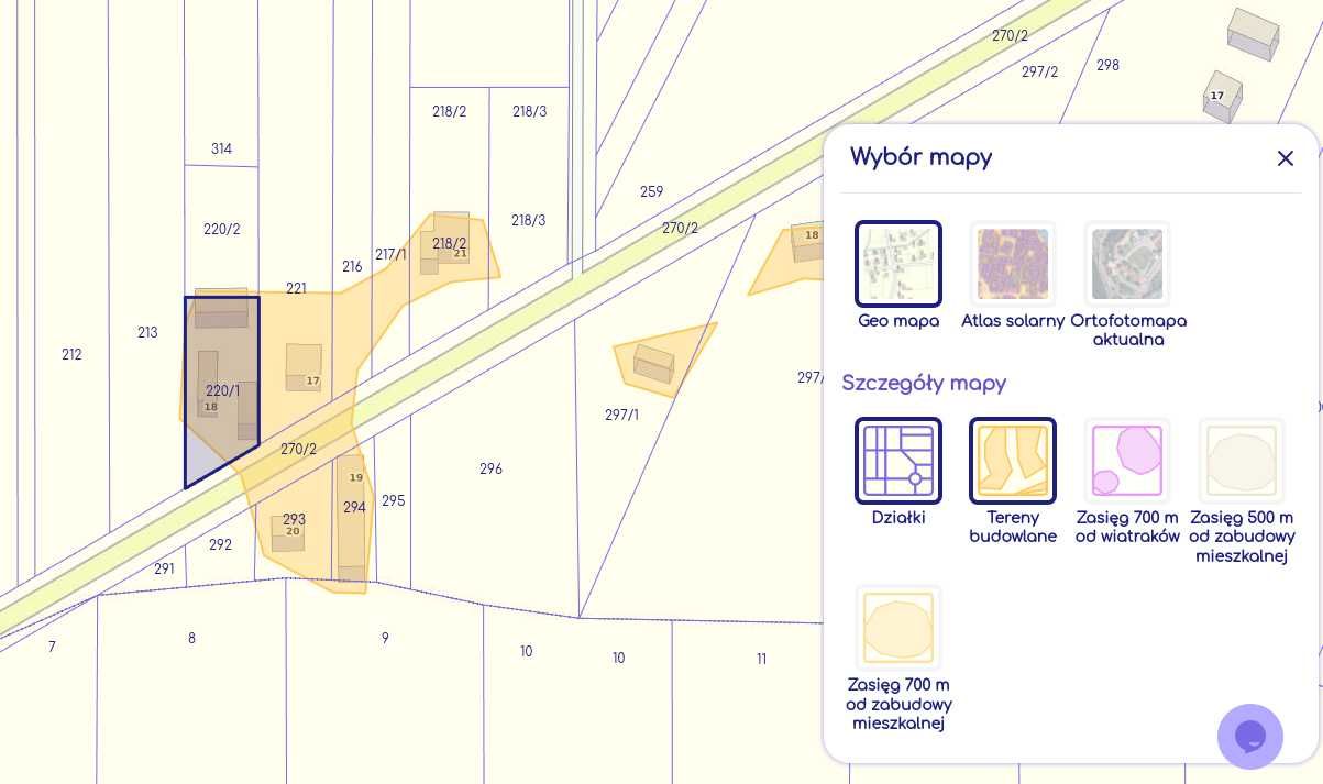 Działka w Tarnówce - 1420 m2