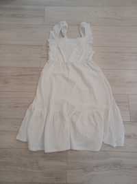 Biała letnia sukienka dla dziewczynki