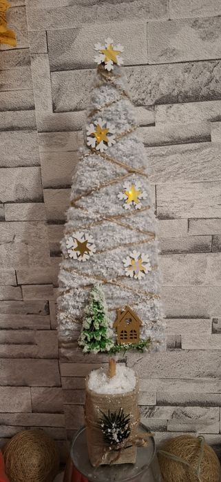 Choinka stroik świateczny Handmade Nowa