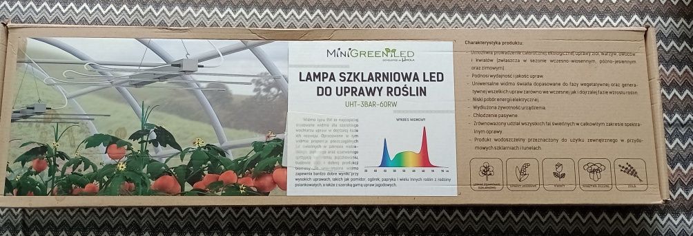 Lampa szklarniowa LED do uprawy roślin