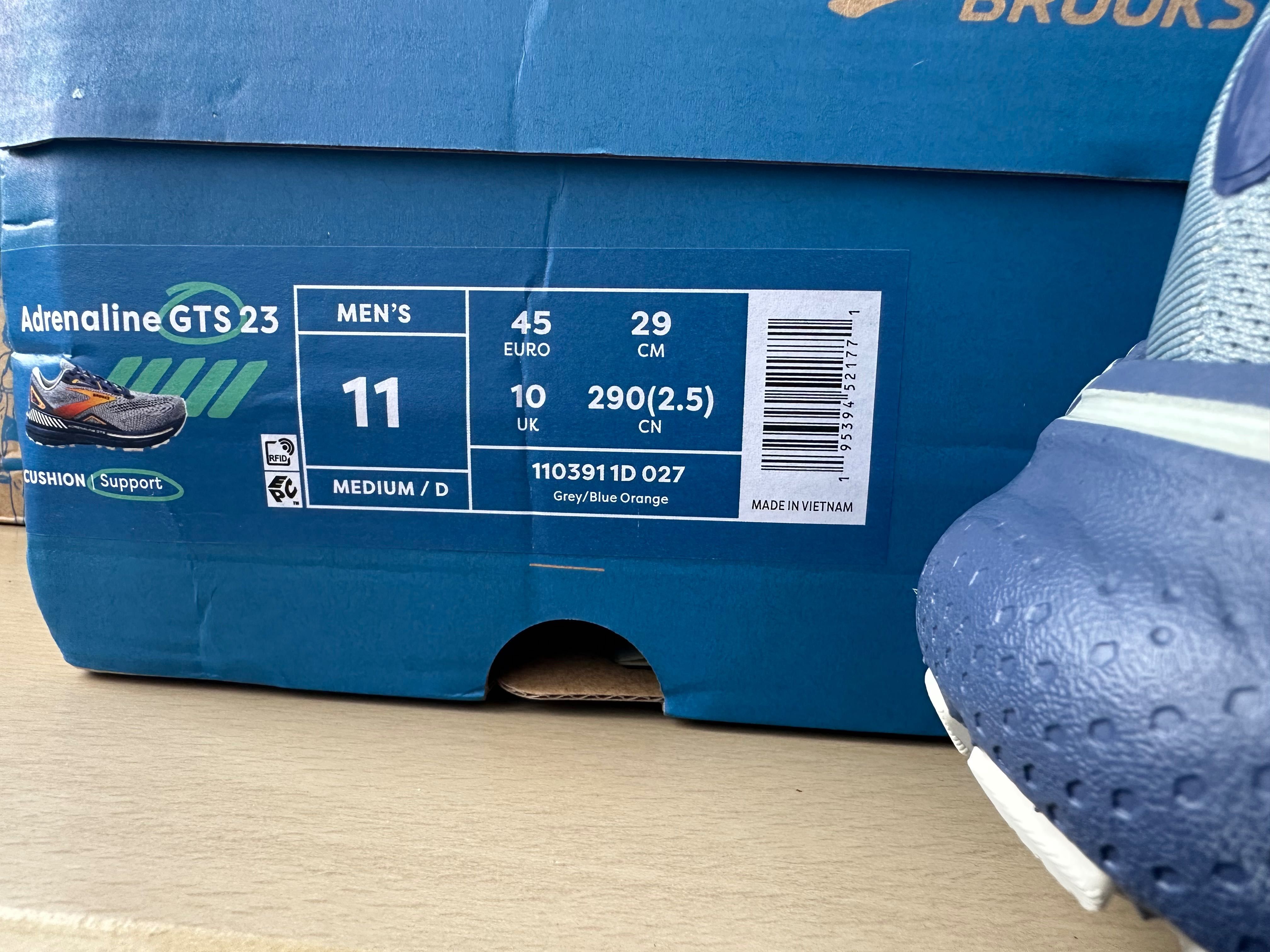Кросівки Brooks Adrenaline 23! Розмір 45 29 см! Оригінал!