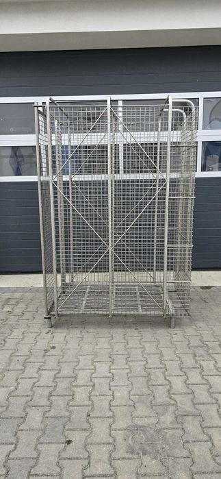 Kosz siatkowy gitterbox  kontener siatkowy klatka zamykany kosz