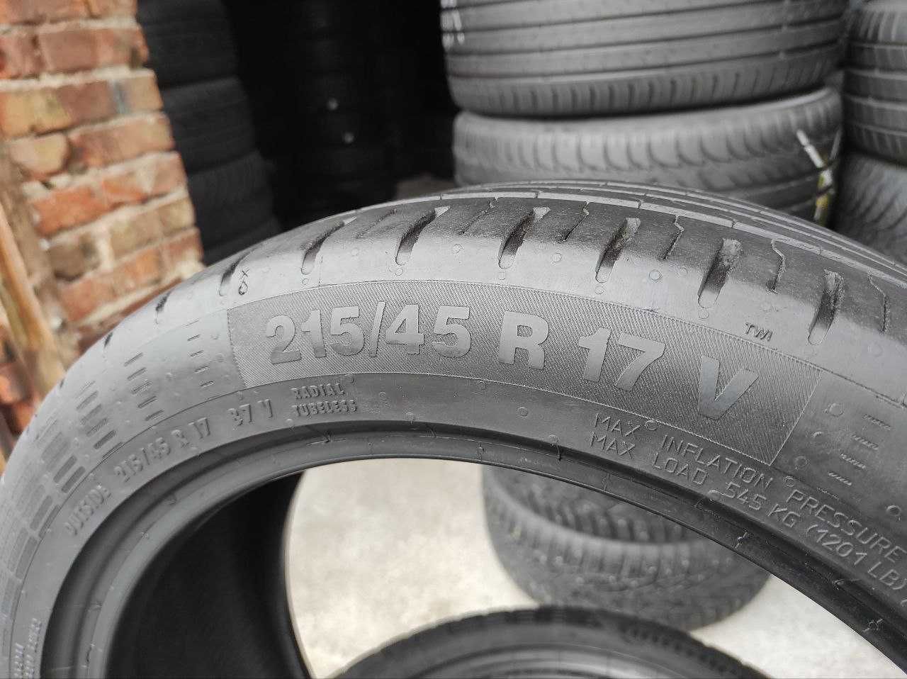 Continental Conti Eco Contact 5 215/45r17 made in Germany 16год 5,8-6м