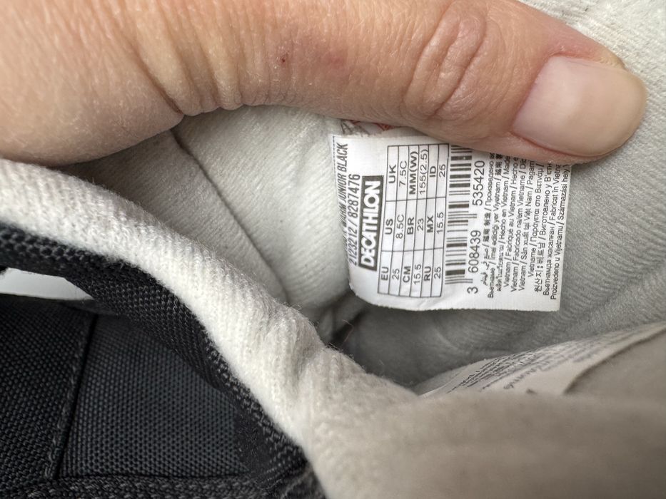 Дитячі зимові ботинки Quechua, водостійкі, 25р( МАЛОМІРЯТЬ)