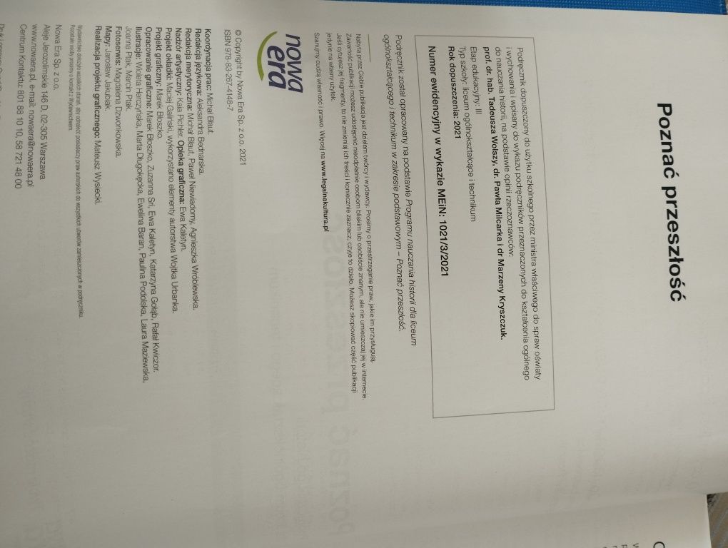 Podręcznik szkolny poznać przeszłość 3