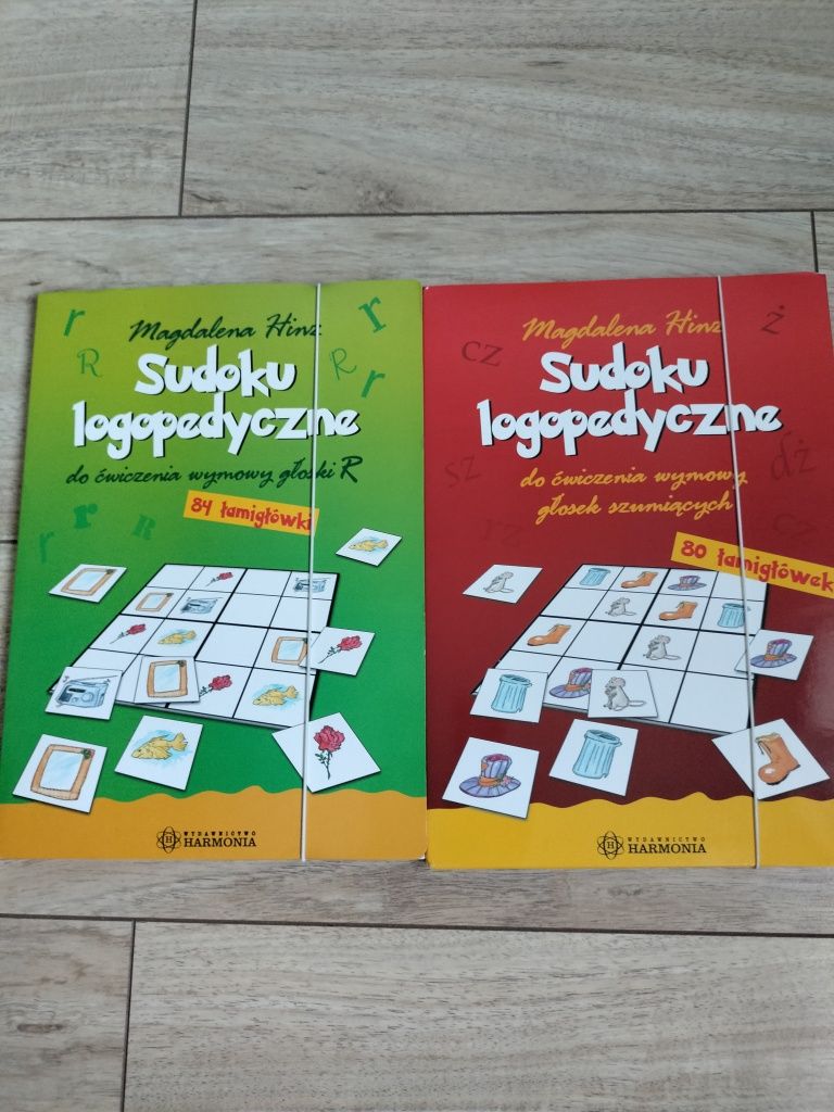 Sudoku logopedyczne głoska r i głoski szumiące