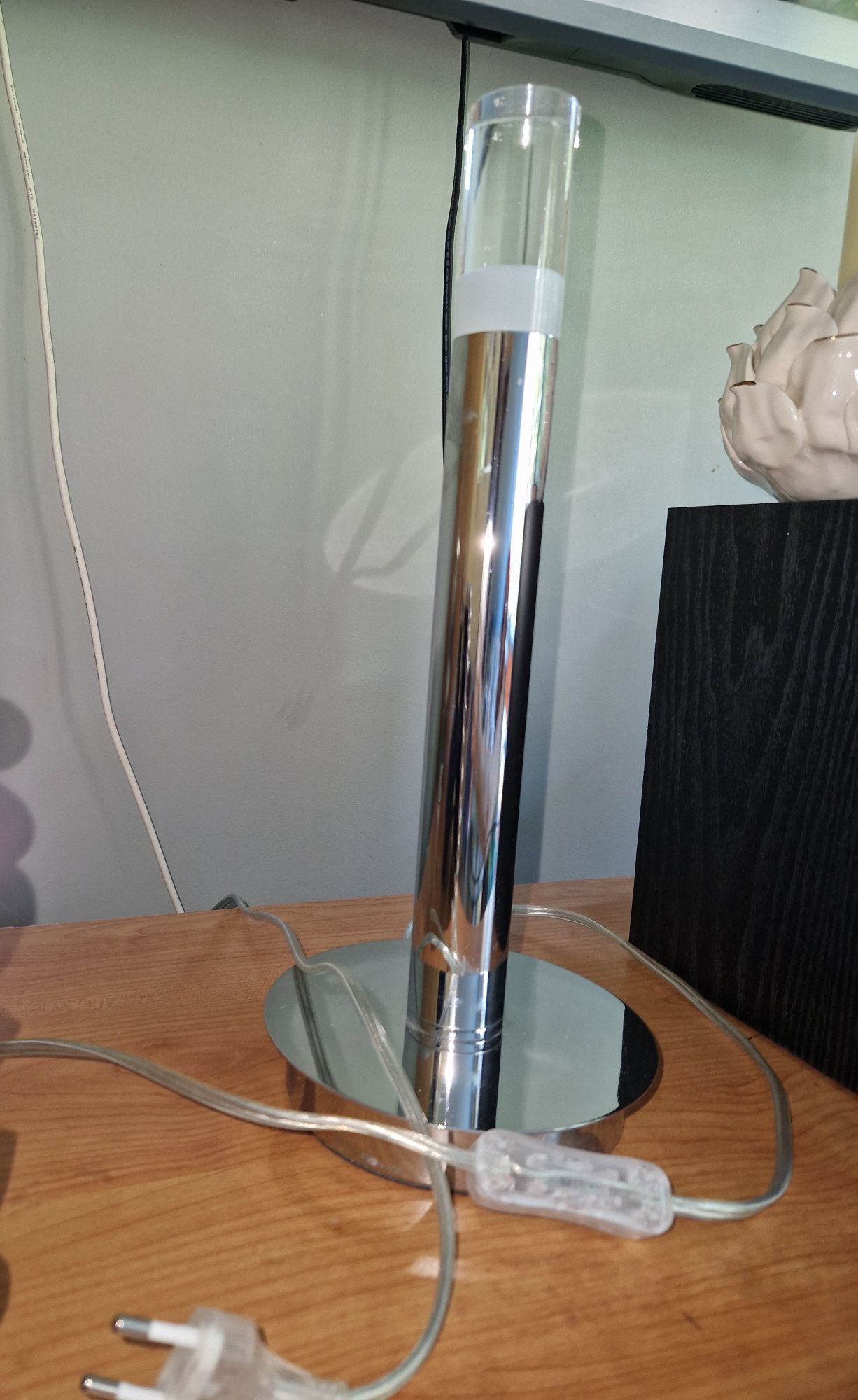 Lampka  Milagro metal i  biały plastik