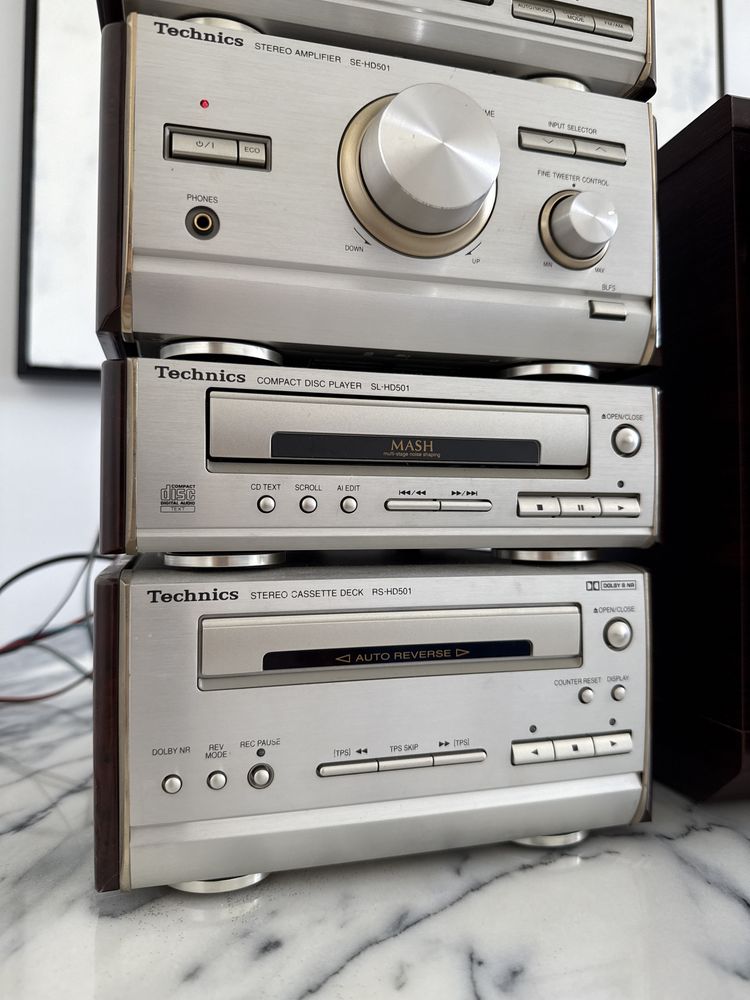 Technics st-hd501 aparelhagem leitor de cds cassette amplifier tuner