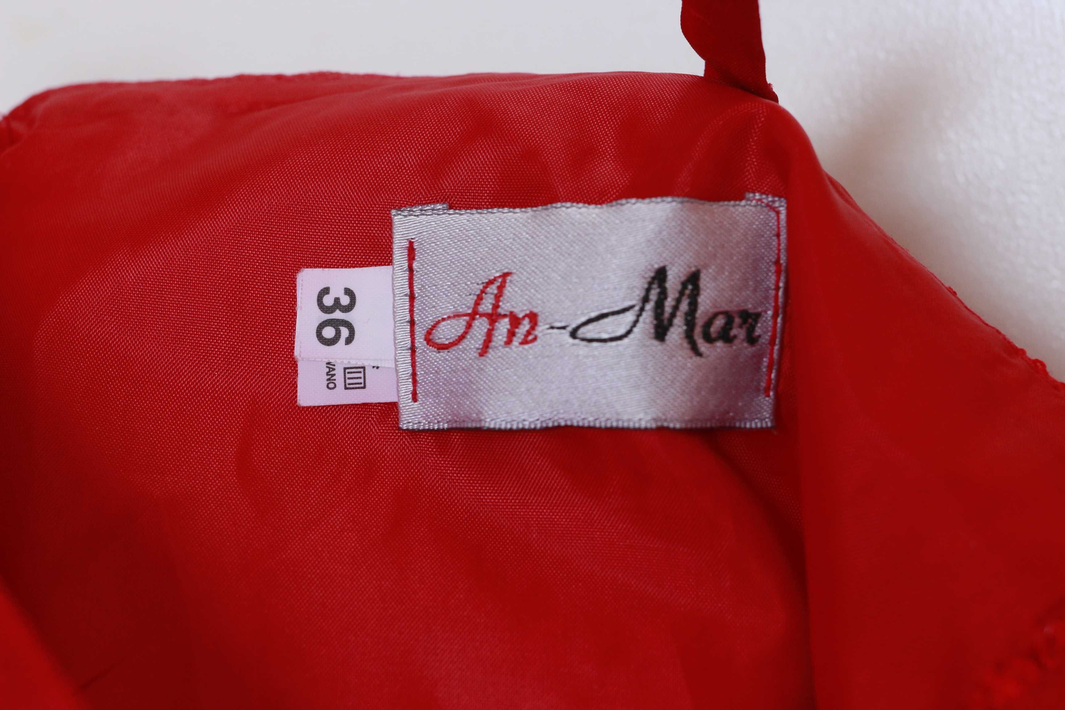 Sukienka czerwona An-Mar M 36 red suknia