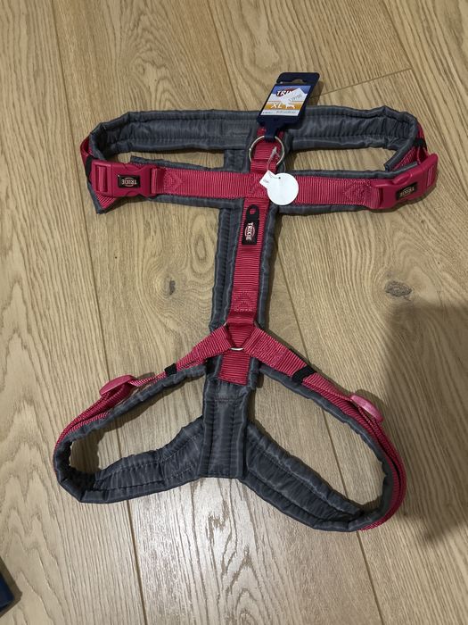 Szelki bezuciskowe różowe XL