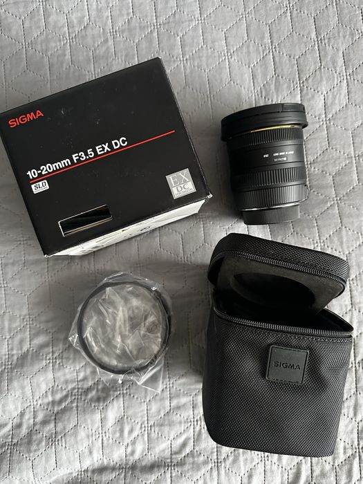 SIGMA 10-20mm F3.5 EX DC Nikon– stan jak nowy, pełny komplet
