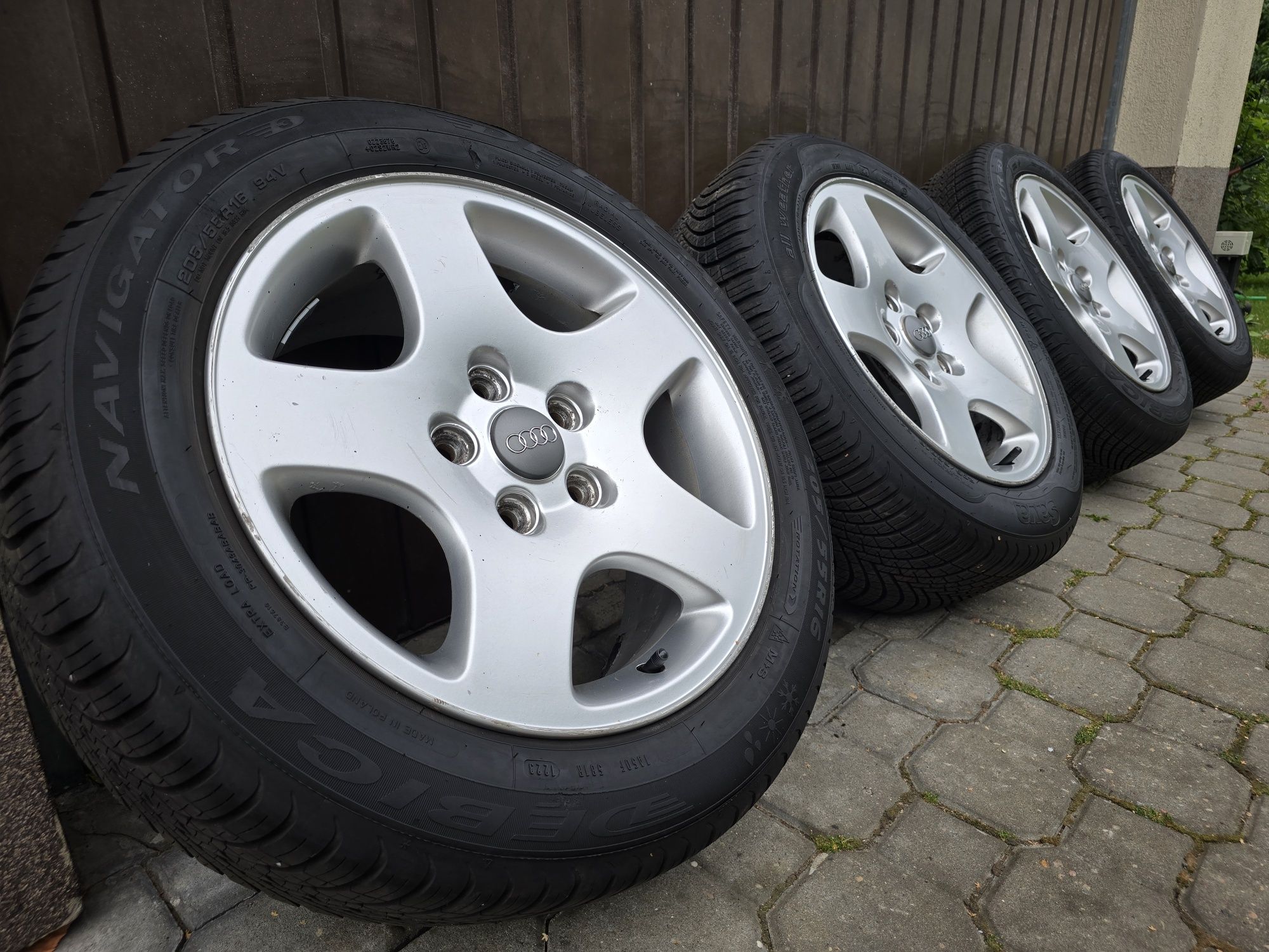 Felgi z oponami 205/55R16 Audi A4 B5 5x112 A6 A3 VW Passat Golf