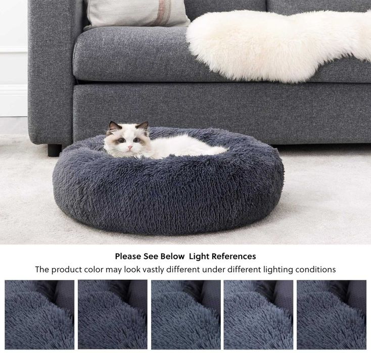 Legowisko zmywalne dla psa kota włochate puszyste poduszka plusz 50cm