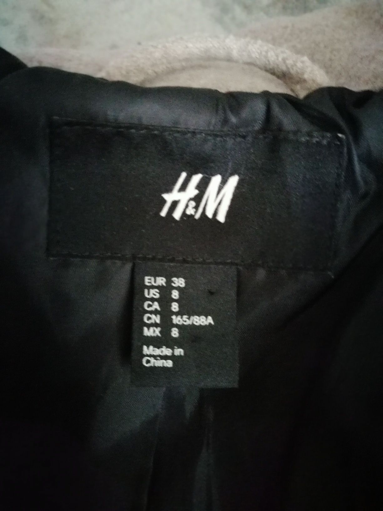 Płaszcz krótki damski kurtka rozmiar 38 h&m