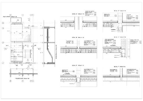 Projekty, rysunki techniczne, budownictwo, architektura, Autocad 2D