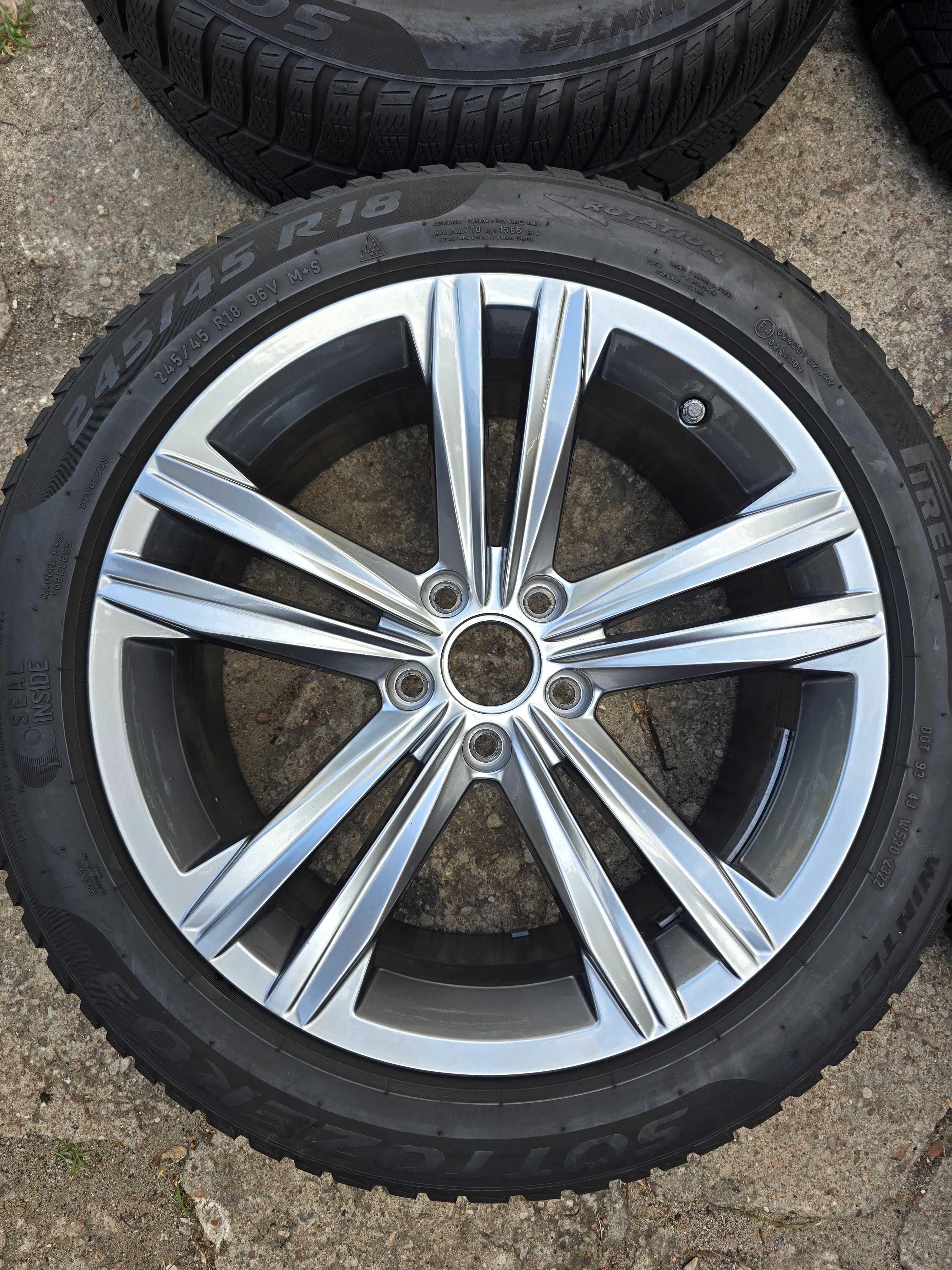 Felgi Arteon R-Line 18' idealne z oponami zimowymi 245/45/18 Pirelli