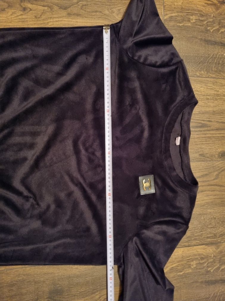 Bluza damska welurowa