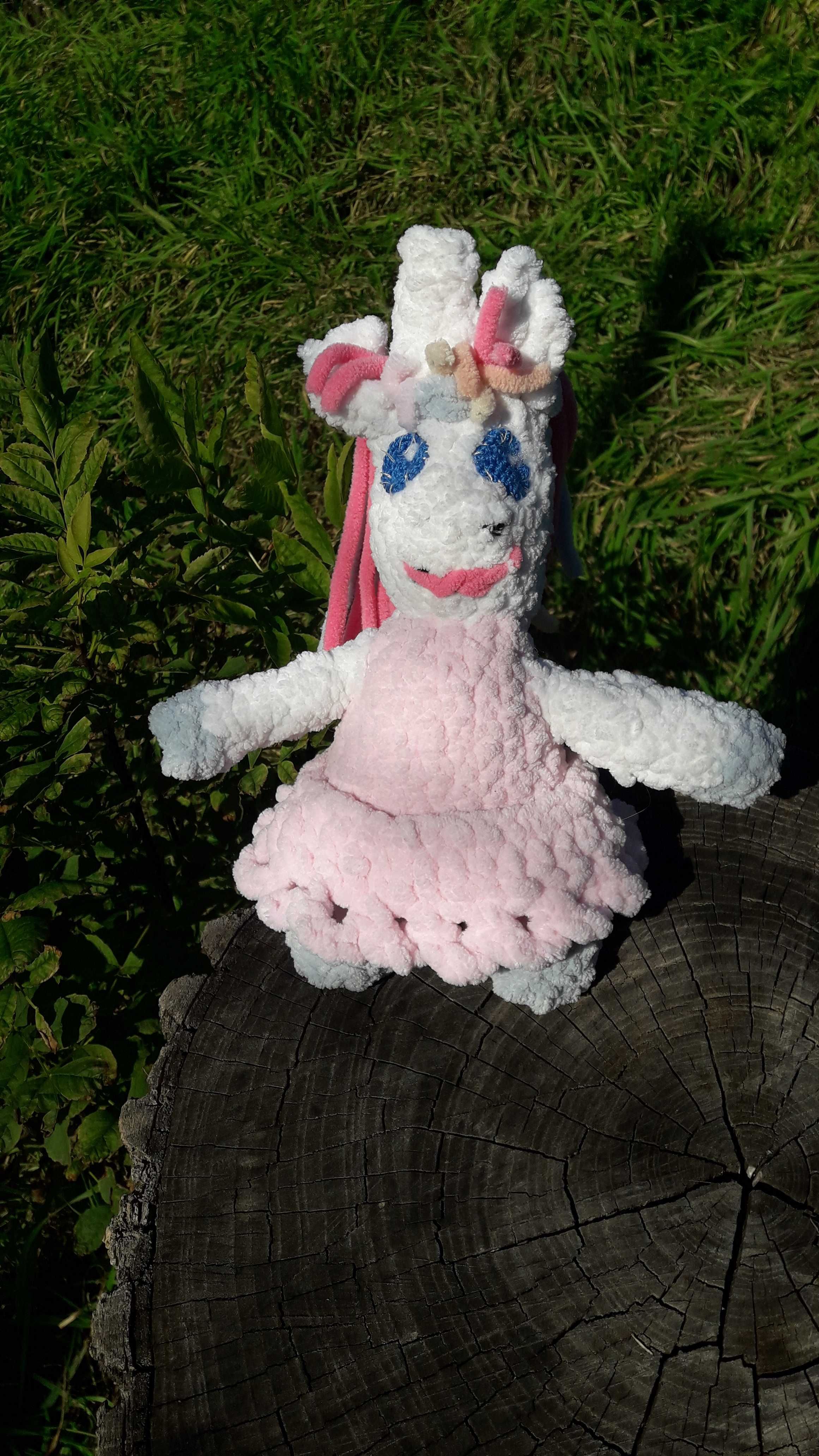 Мягкая игрушка | Единорожка | Плюшевая вязаная | Handmade | Новый Год