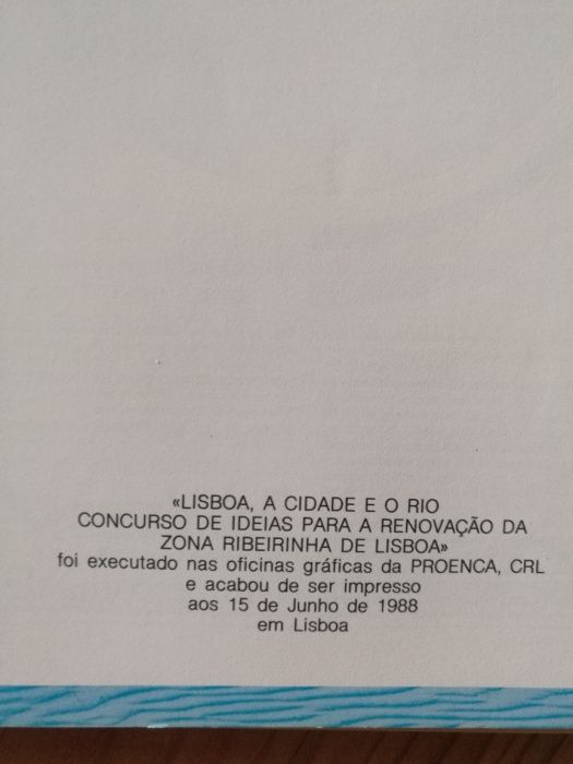 Lisboa a Cidade e o Rio (concurso 1988)