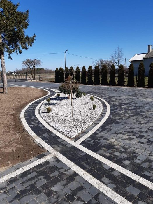 Kompleksowe układanie kostki brukowej, usługi brukarskie, brukarstwo