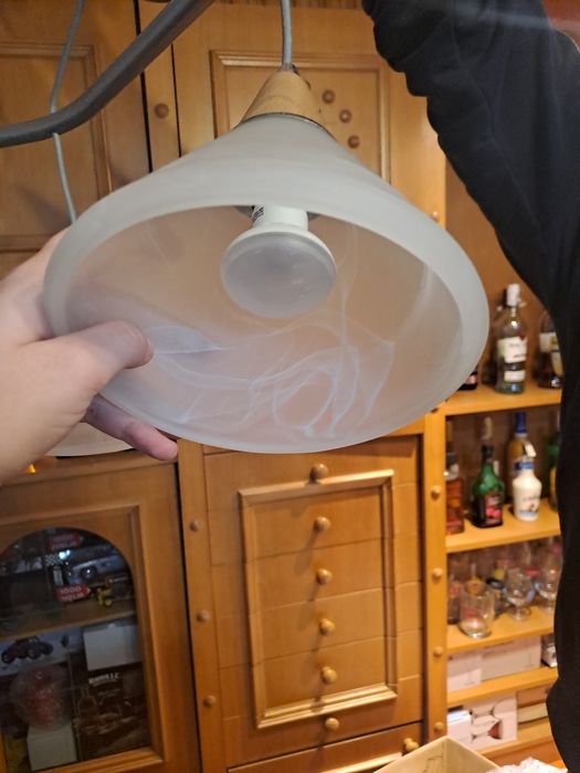 Żyrandol wiszacy 2 klosze