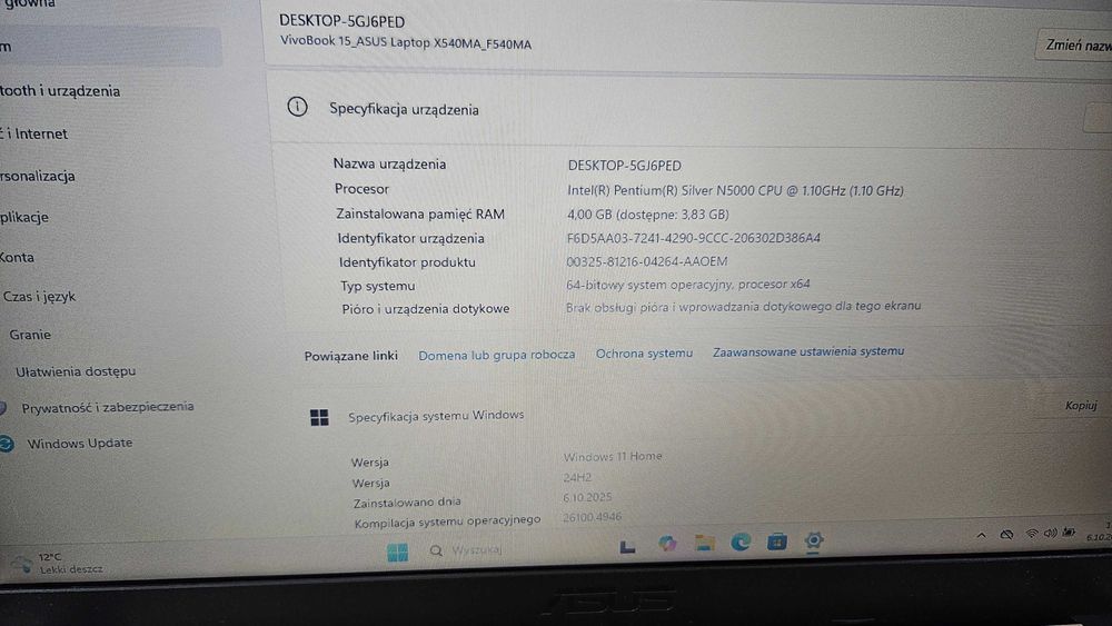 Laptop Asus F540M